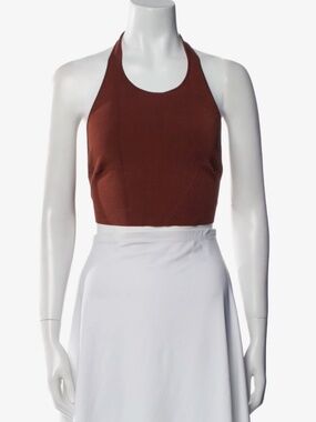 A.L.C. Halterneck Sleeveless Crop Top